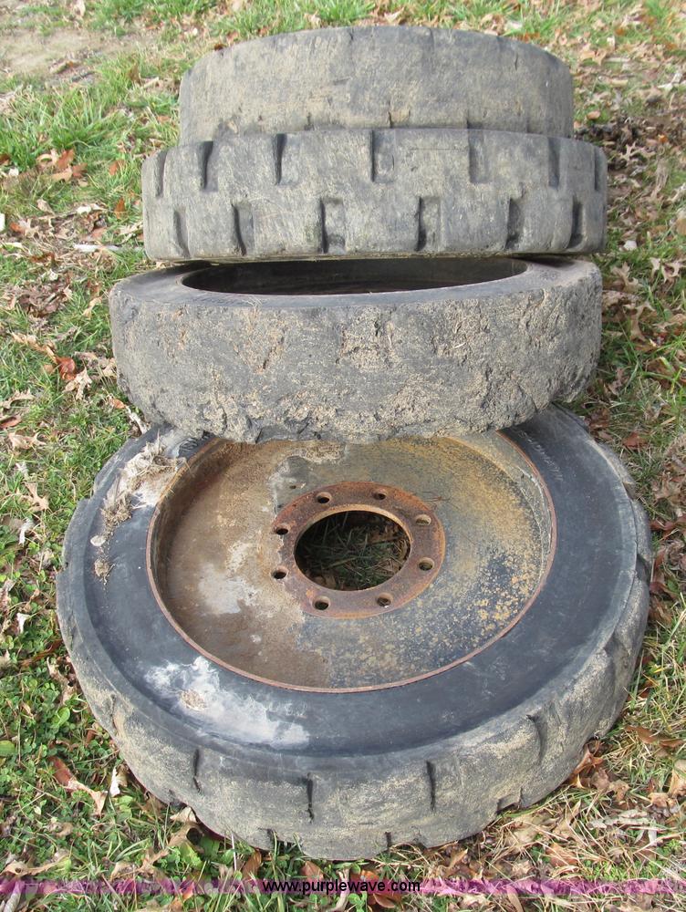image for item E3599 (4) Demolition tires and wheels