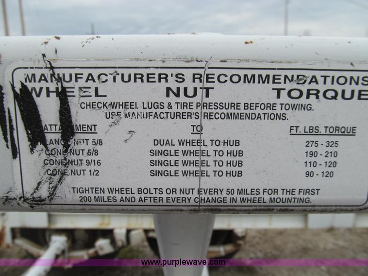 image for item E3600 1995 Keifer Built reel trailer