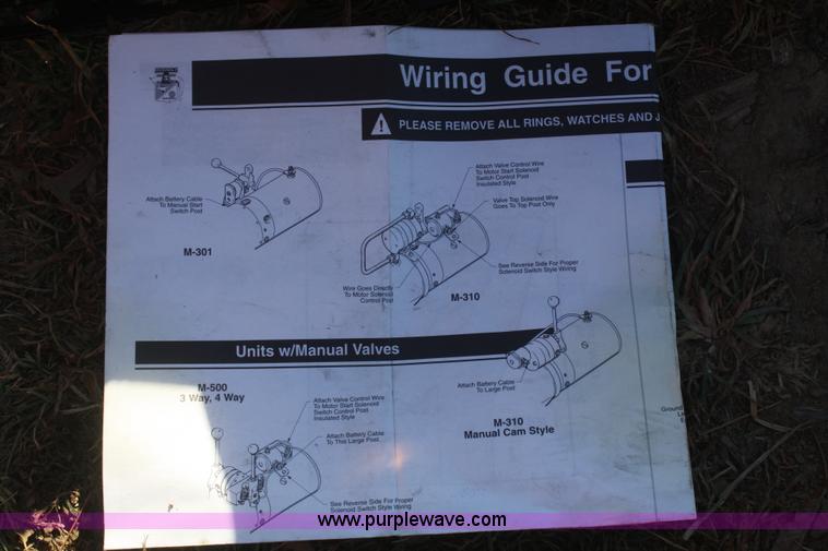 image for item O9844 Monarch hydraulic liftgate pump and control