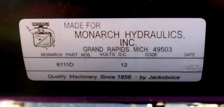 image for item O9844 Monarch hydraulic liftgate pump and control