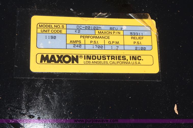 image for item O9845 Maxon hydrauic lift gate pump