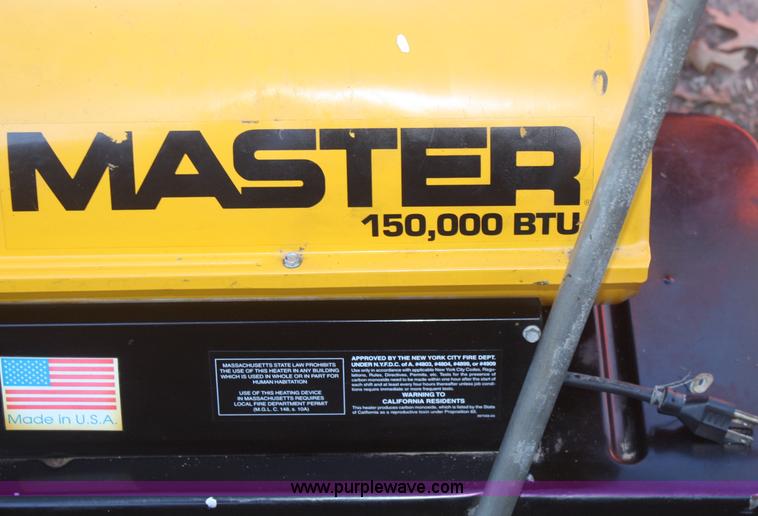 image for item O9857 Master 150,000 BTU heater