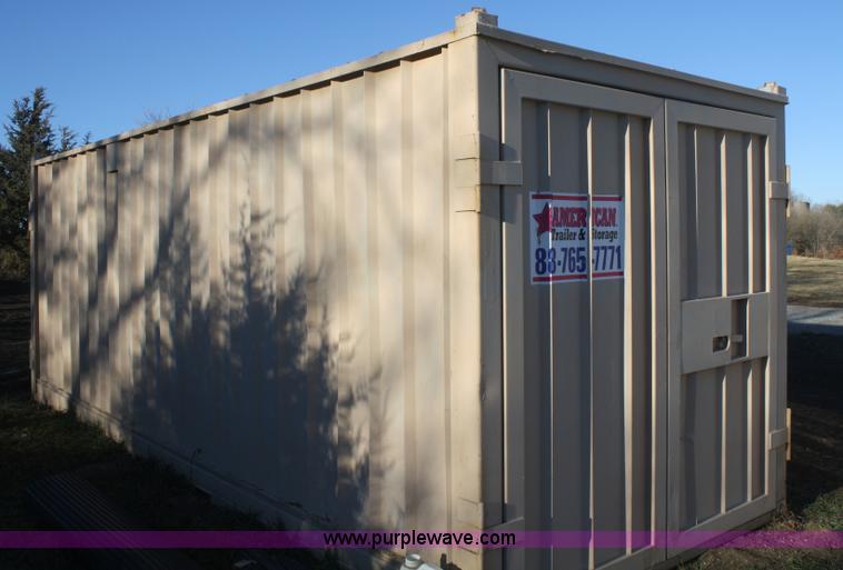 image for item O9881 22' steel storage container