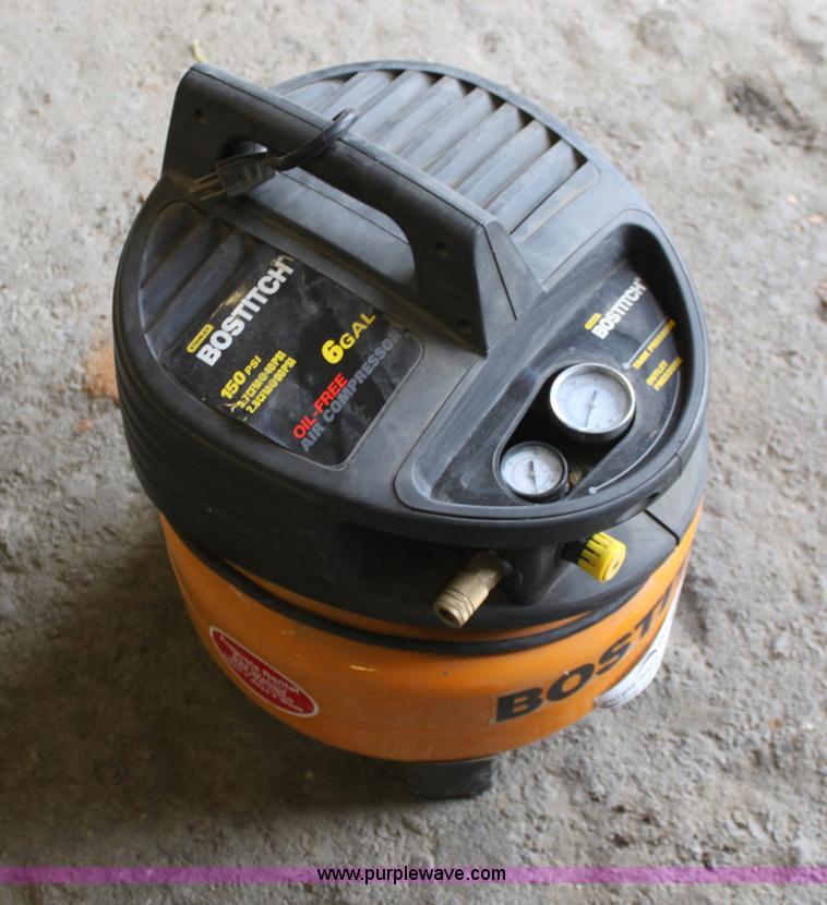 image for item V9436 Bostitch six gallon air compressor
