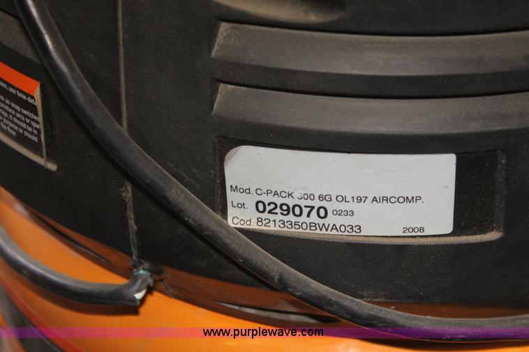 image for item V9436 Bostitch six gallon air compressor