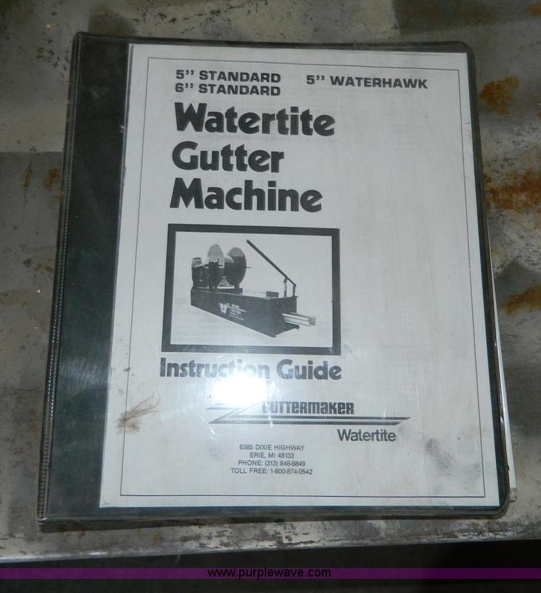 image for item Y9178 Watertite gutter former