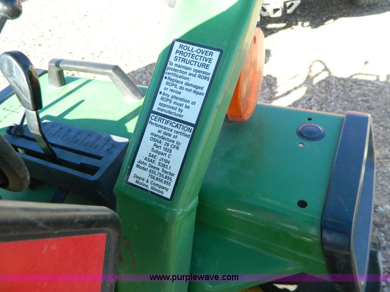image for item Y9179 1994 John Deere 855 MFWD utility tractor
