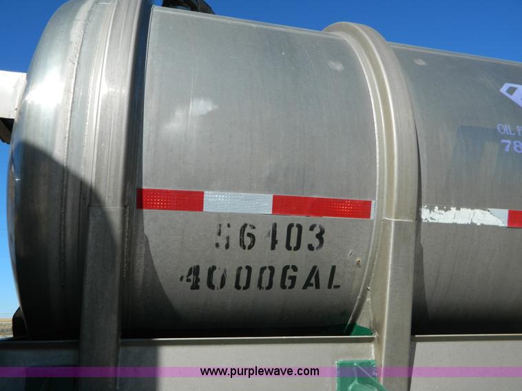 image for item B3977 1979 Brenner MC312 stainless tanker trailer