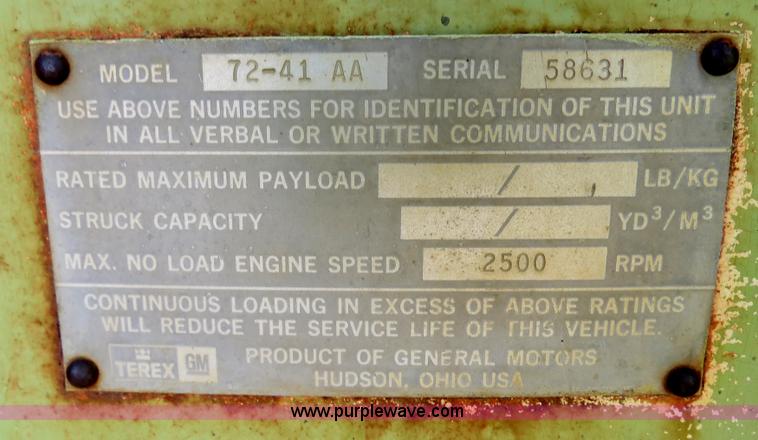 image for item B4542 Terex 72-41 AA wheel loader