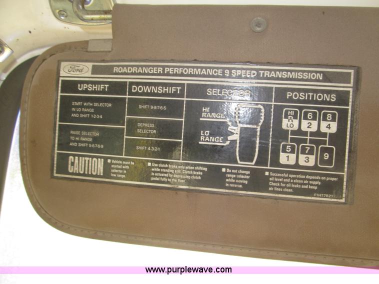 image for item B5285 1995 Ford LA9000 AeroMax dump truck