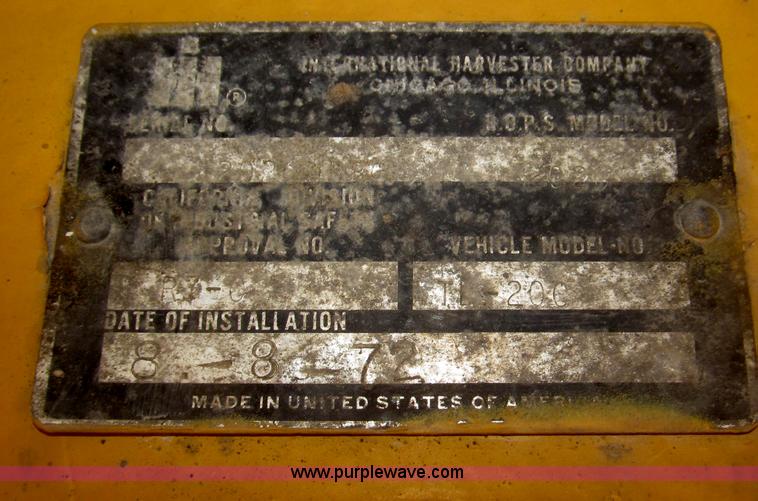 image for item B5294 1972 Dresser TD-20C dozer