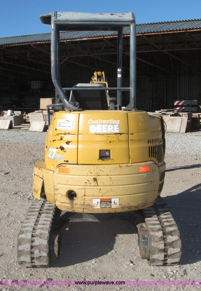image for item B5296 2000 John Deere 27ZTS mini excavator