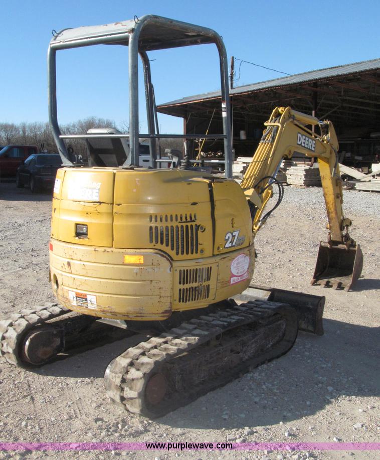 image for item B5296 2000 John Deere 27ZTS mini excavator