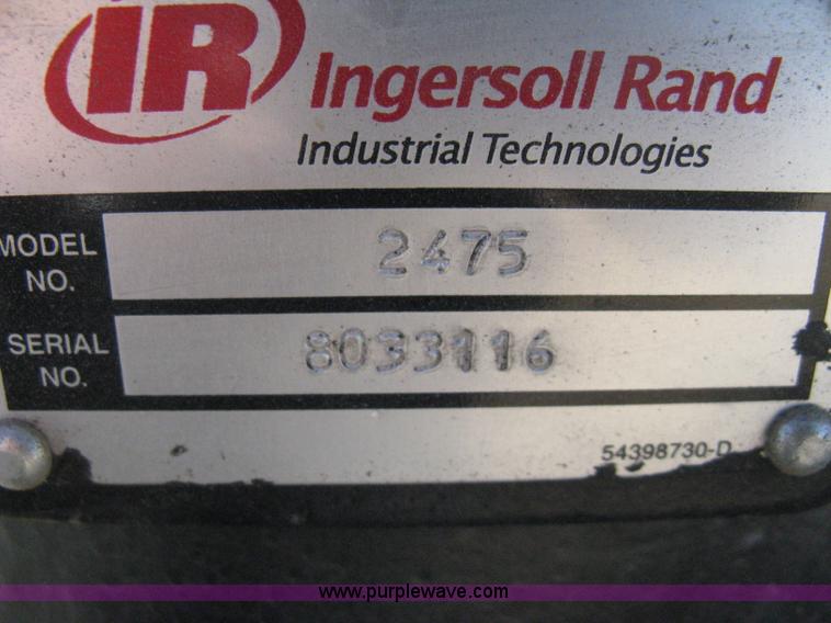 image for item B8479 2008 Ingersoll Rand diesel powered air compressor
