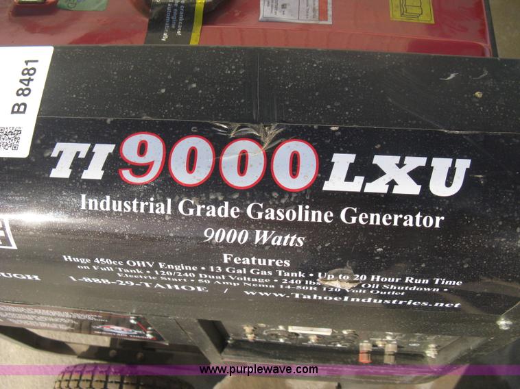 image for item B8481 Tahoe TI9000 LXU generator