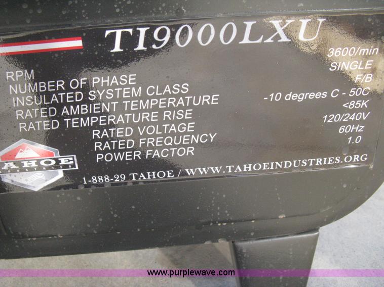 image for item B8481 Tahoe TI9000 LXU generator