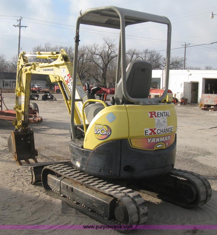 image for item B8498 2007 Yanmar VIO20 mini excavator