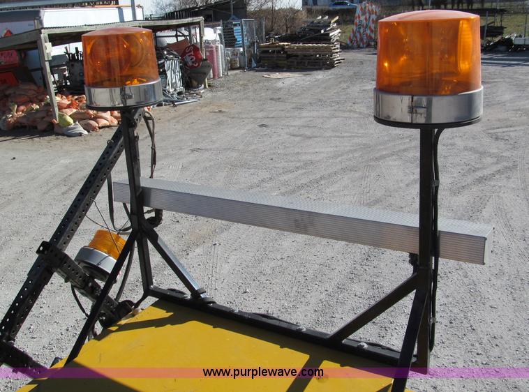 image for item E5787 Stimsonite Titan 1000D long line thermoplastic ride-on applicator with transport trailer