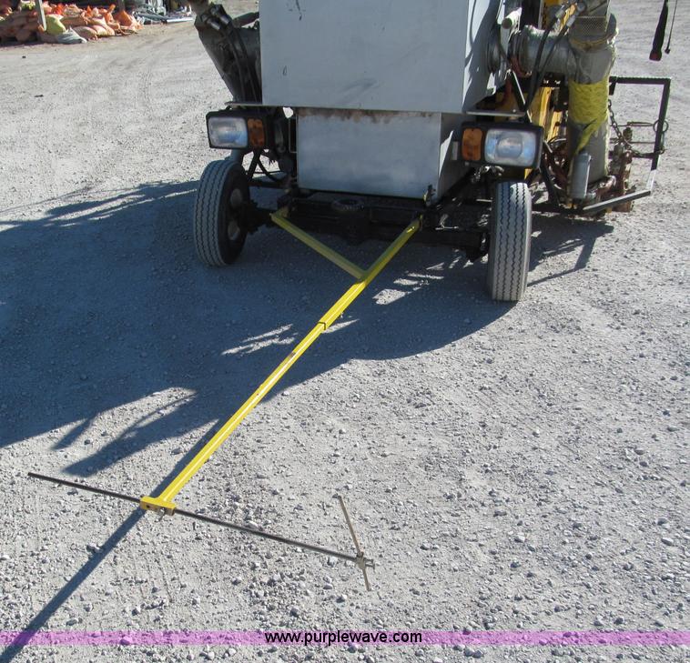 image for item E5787 Stimsonite Titan 1000D long line thermoplastic ride-on applicator with transport trailer