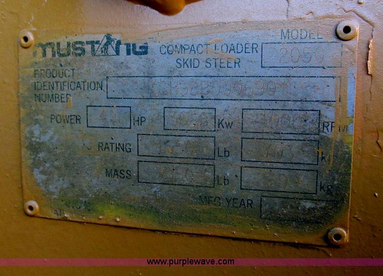 image for item E5840 1998 Mustang 2050 skid steer