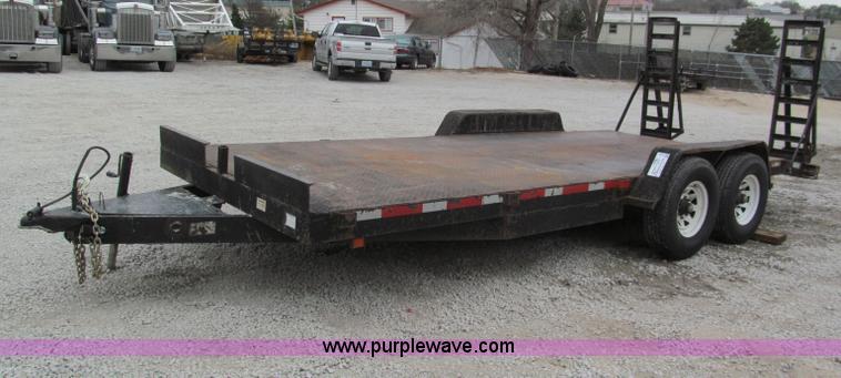 image for item E5852 1999 Buck 20' equipment trailer
