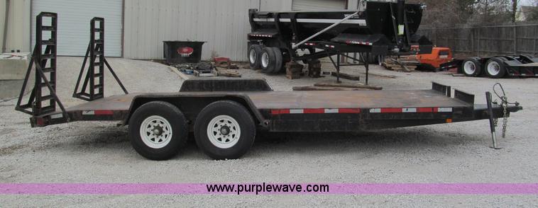 image for item E5852 1999 Buck 20' equipment trailer