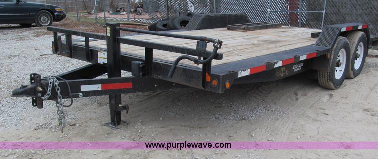 image for item E5853 2009 Long Tarnel 18' equipment trailer