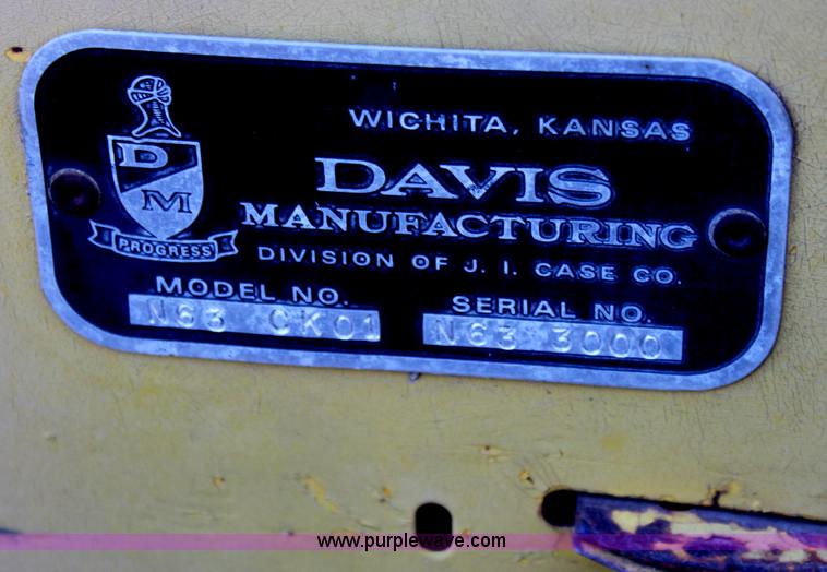 image for item E8247 1971 Case Davis Roadrunner trencher