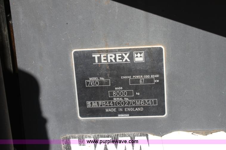 image for item E8249 2002 Terex TX760 backhoe