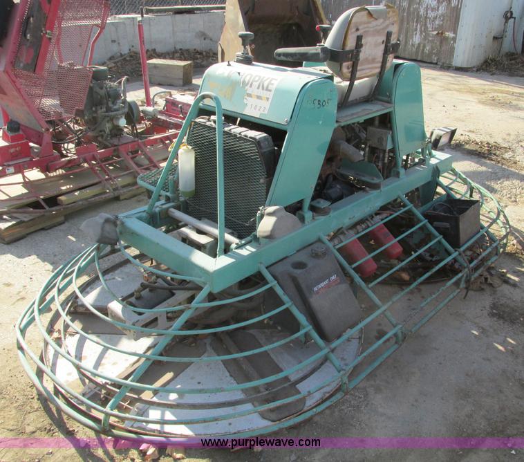 image for item F4047 Whiteman 10' ride-on power trowel