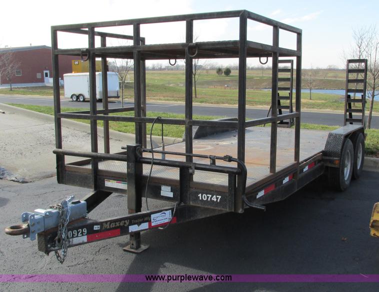 image for item F4055 2008 Maxey 20' car hauler trailer