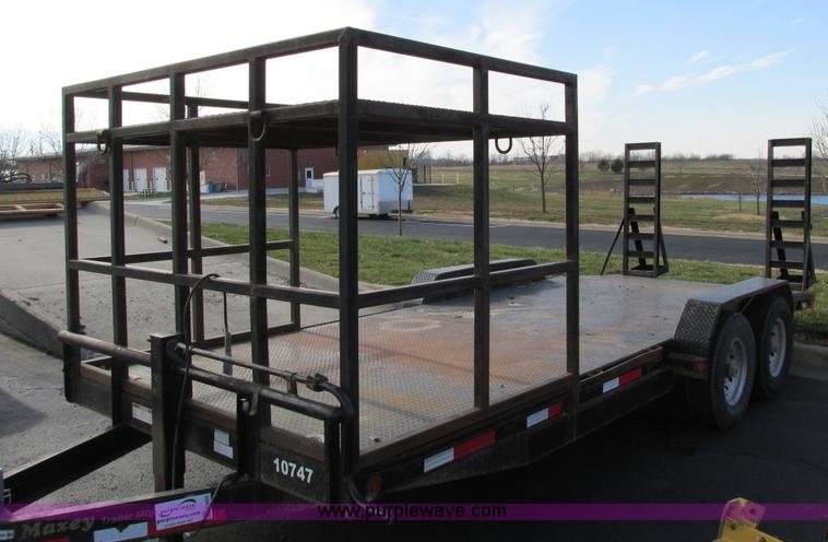 image for item F4055 2008 Maxey 20' car hauler trailer