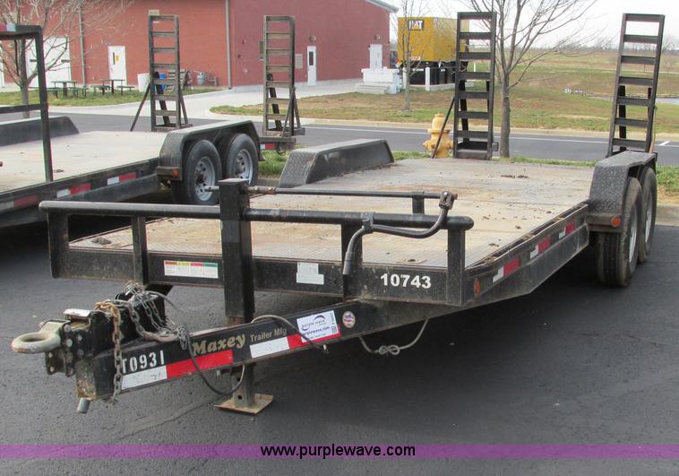image for item F4057 2008 Maxey 20' car hauler trailer