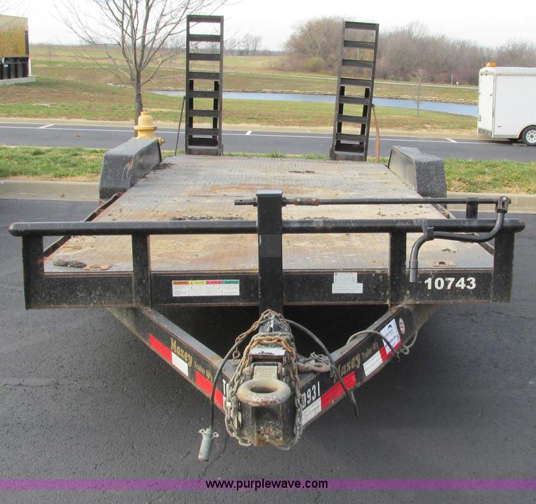 image for item F4057 2008 Maxey 20' car hauler trailer