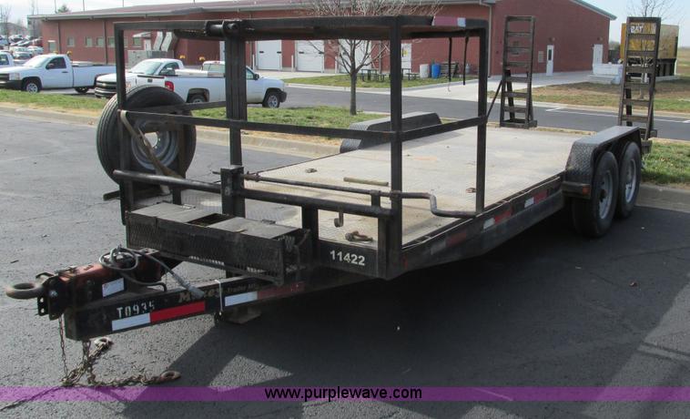 image for item F4058 2008 Maxey 20' car hauler trailer
