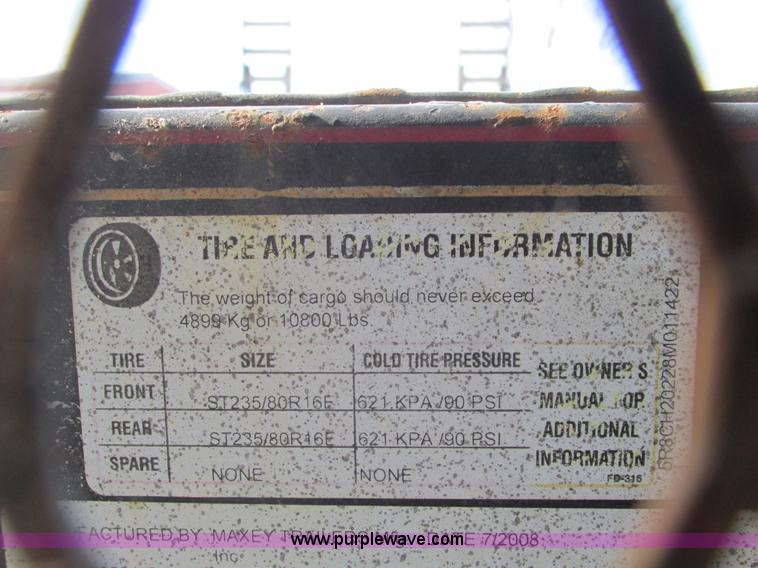 image for item F4058 2008 Maxey 20' car hauler trailer