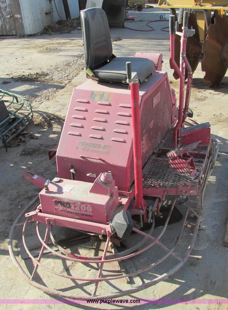 image for item F4072 Allen Razorback 8' ride-on power trowel