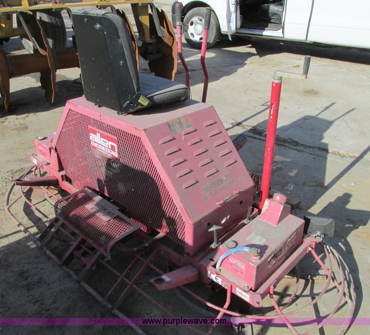 image for item F4072 Allen Razorback 8' ride-on power trowel