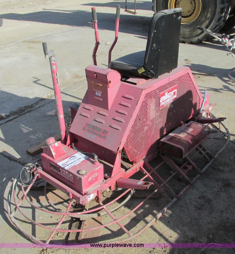 image for item F4072 Allen Razorback 8' ride-on power trowel