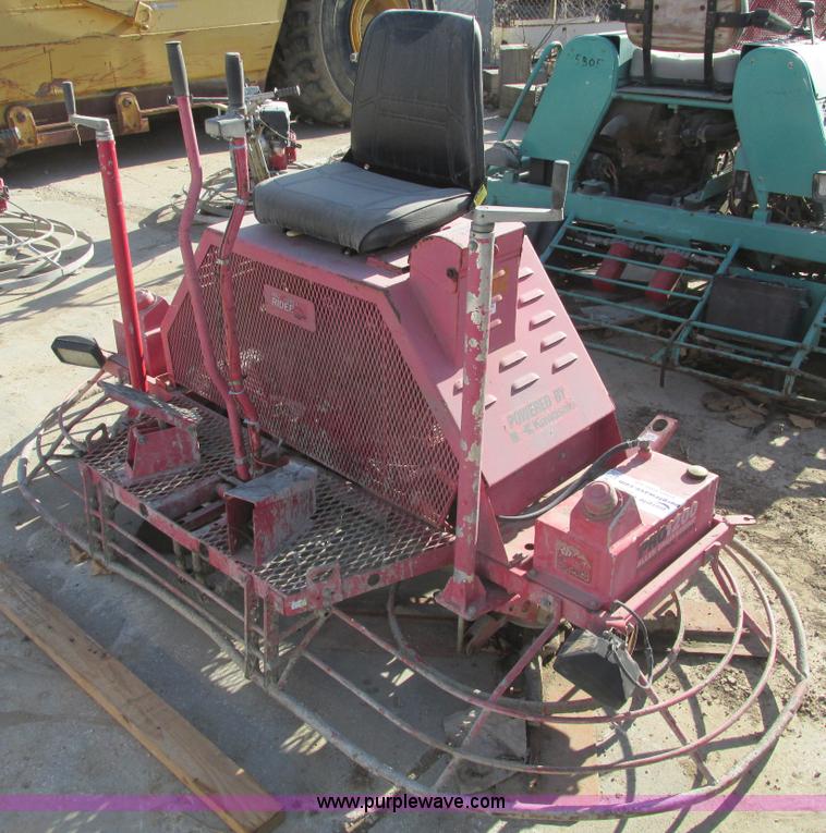 image for item F4072 Allen Razorback 8' ride-on power trowel