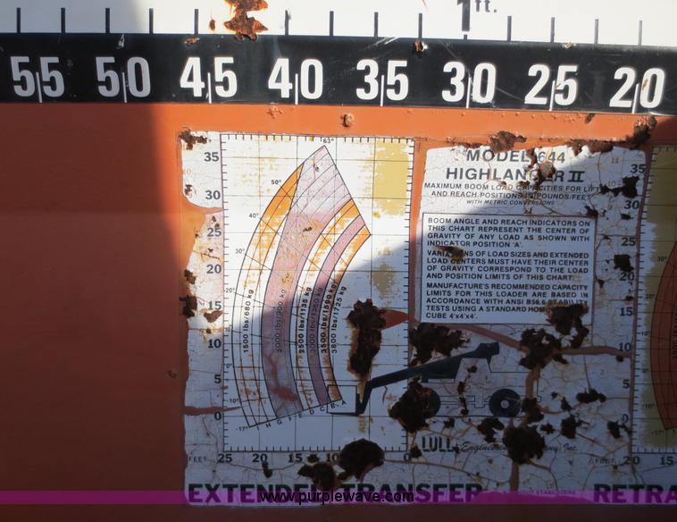 image for item F6545 1984 Lull Highlander II 644TT-34 telehandler