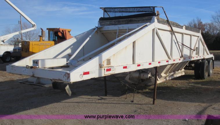 image for item F6546 1984 Ranch belly dump trailer