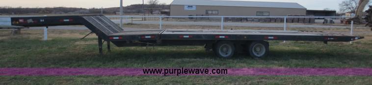 image for item F6547 1993 30' gooseneck tilt top trailer