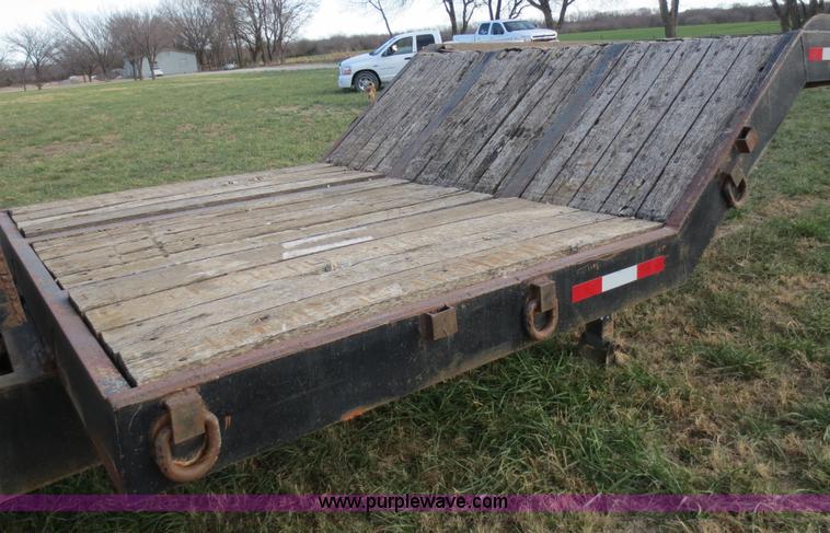 image for item F6547 1993 30' gooseneck tilt top trailer