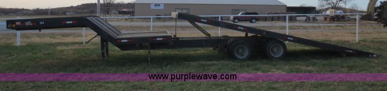 image for item F6547 1993 30' gooseneck tilt top trailer