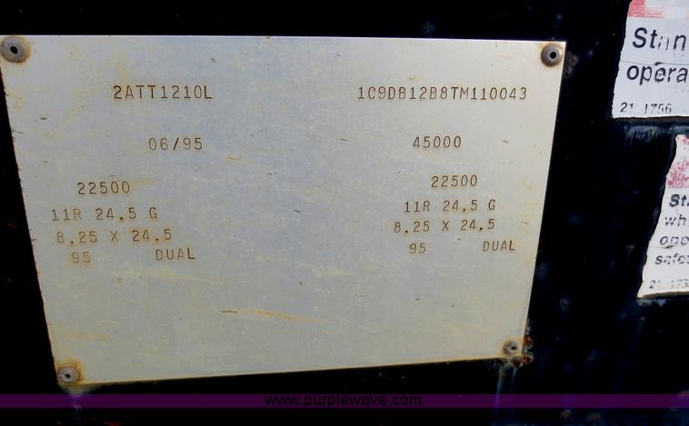 image for item F6550 1996 Clement pup trailer