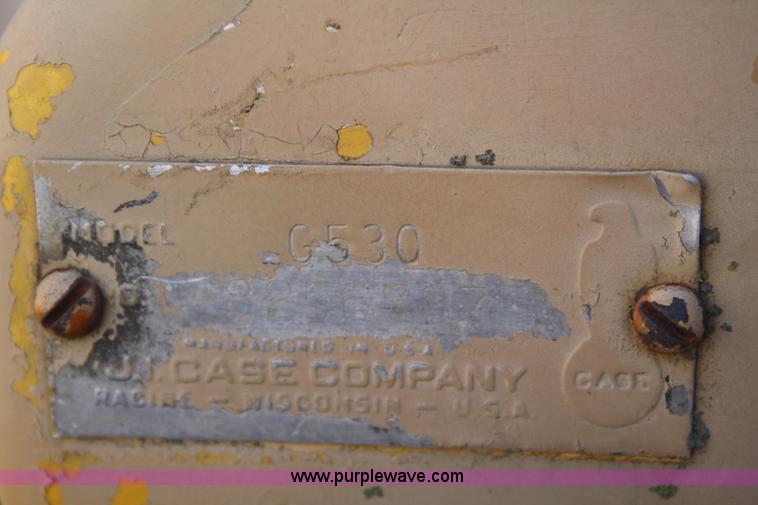 image for item O9817 1965 Case G530 backhoe