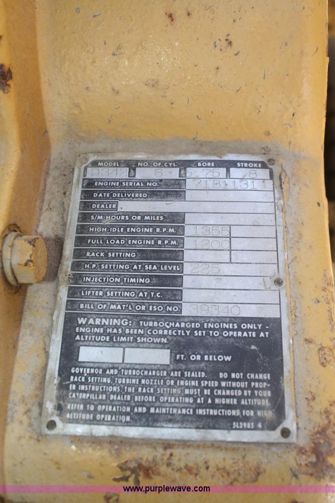 image for item O9824 Caterpillar G342 six cylinder gas engine