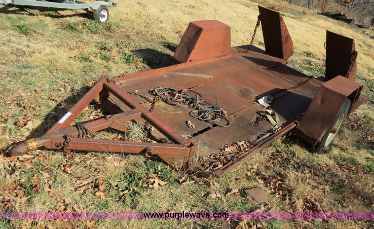 image for item S9511 Shop built skid steer trailer