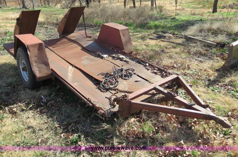 image for item S9511 Shop built skid steer trailer